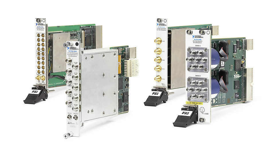 Several electronic components on a white backgroundDescription automatically generated
